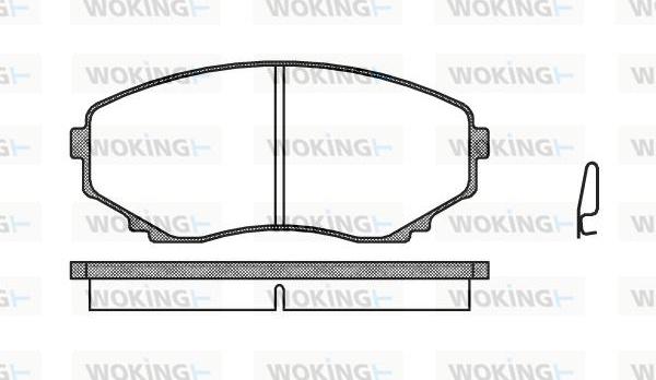 Woking P2973.00 - Kit de plaquettes de frein, frein à disque cwaw.fr