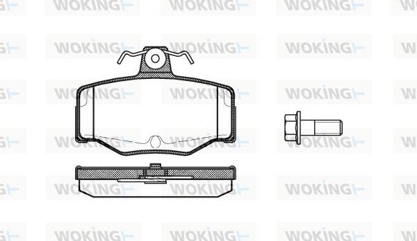 Woking P2433.00 - Kit de plaquettes de frein, frein à disque cwaw.fr