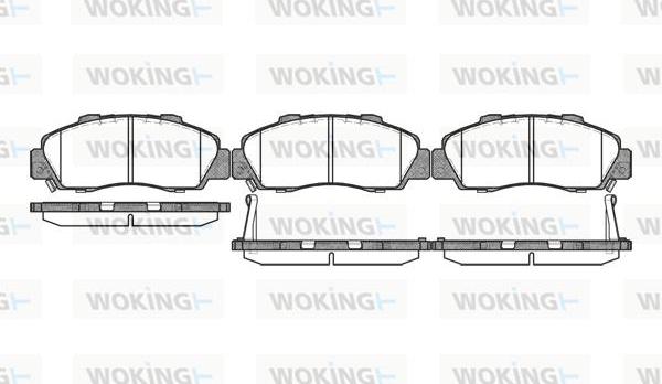 Woking P2513.32 - Kit de plaquettes de frein, frein à disque cwaw.fr