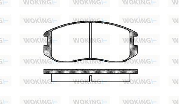 Woking P2573.00 - Kit de plaquettes de frein, frein à disque cwaw.fr