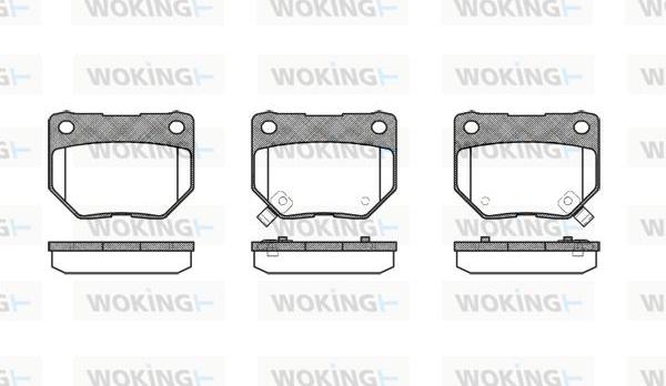 Woking P2653.02 - Kit de plaquettes de frein, frein à disque cwaw.fr