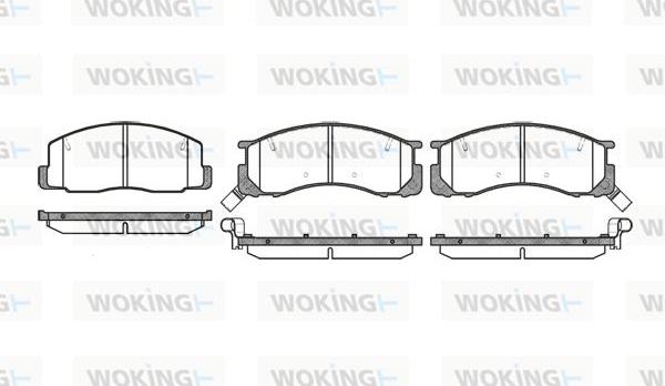 Woking P2063.32 - Kit de plaquettes de frein, frein à disque cwaw.fr