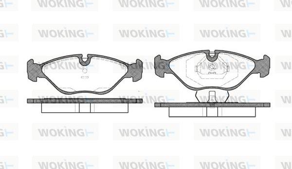 Woking P2193.00 - Kit de plaquettes de frein, frein à disque cwaw.fr