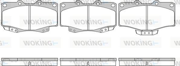 Woking P2153.14 - Kit de plaquettes de frein, frein à disque cwaw.fr