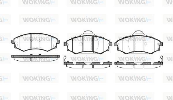 Woking P2183.92 - Kit de plaquettes de frein, frein à disque cwaw.fr