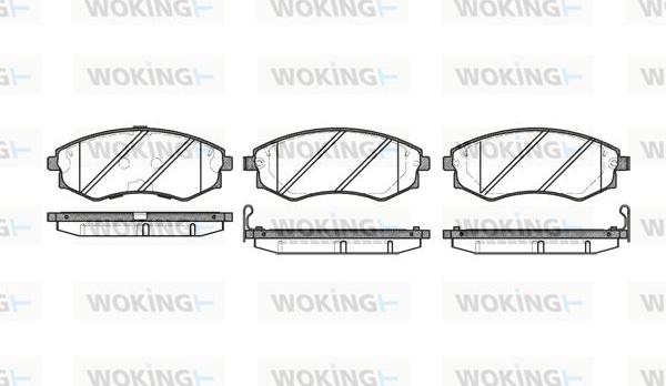 Woking P2183.42 - Kit de plaquettes de frein, frein à disque cwaw.fr