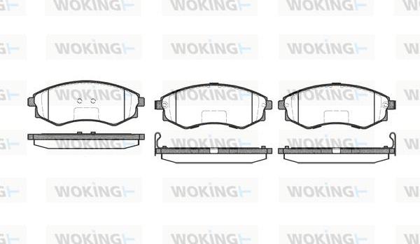 Woking P2183.52 - Kit de plaquettes de frein, frein à disque cwaw.fr