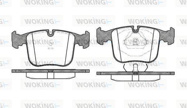 Woking P2803.00 - Kit de plaquettes de frein, frein à disque cwaw.fr