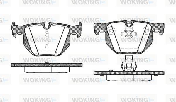 Woking P2813.60 - Kit de plaquettes de frein, frein à disque cwaw.fr