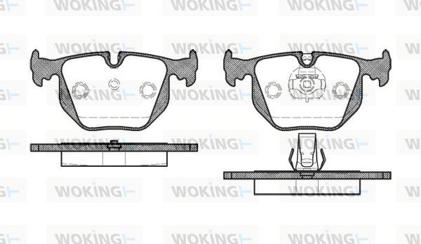 Woking P2813.30 - Kit de plaquettes de frein, frein à disque cwaw.fr