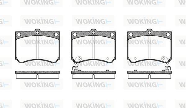 Woking P2333.02 - Kit de plaquettes de frein, frein à disque cwaw.fr