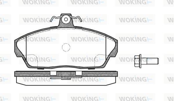 Woking P2373.10 - Kit de plaquettes de frein, frein à disque cwaw.fr