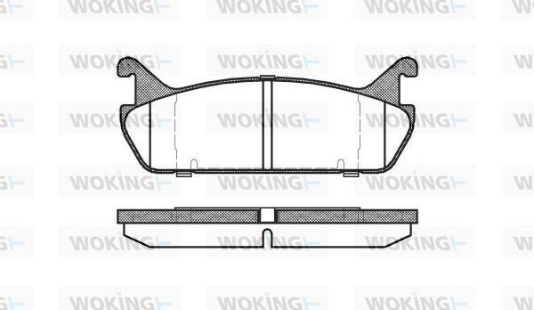 Woking P2293.00 - Kit de plaquettes de frein, frein à disque cwaw.fr