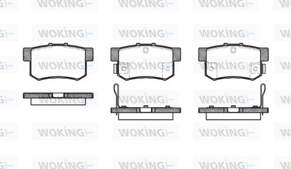 Woking P2253.32 - Kit de plaquettes de frein, frein à disque cwaw.fr