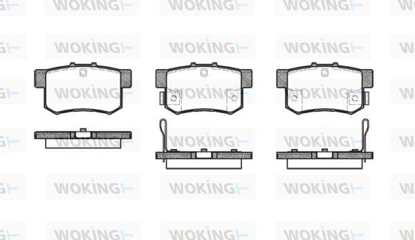 Woking P2253.22 - Kit de plaquettes de frein, frein à disque cwaw.fr