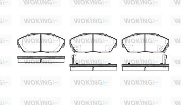 Woking P2233.02 - Kit de plaquettes de frein, frein à disque cwaw.fr