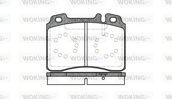 Woking P2793.00 - Kit de plaquettes de frein, frein à disque cwaw.fr