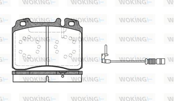 Woking P2793.12 - Kit de plaquettes de frein, frein à disque cwaw.fr