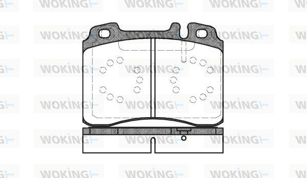 Woking P2793.20 - Kit de plaquettes de frein, frein à disque cwaw.fr