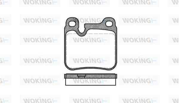 Woking P2743.00 - Kit de plaquettes de frein, frein à disque cwaw.fr