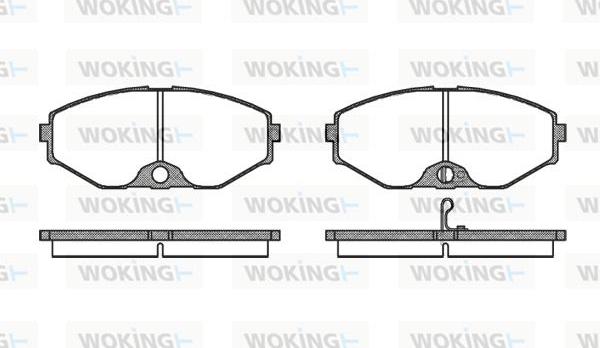 Woking P2753.02 - Kit de plaquettes de frein, frein à disque cwaw.fr