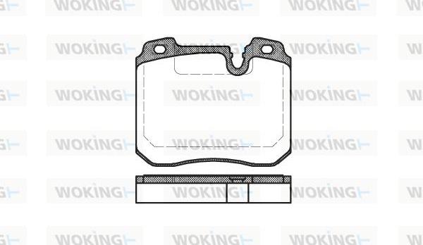 Woking P2783.00 - Kit de plaquettes de frein, frein à disque cwaw.fr