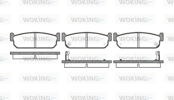 Woking P2733.02 - Kit de plaquettes de frein, frein à disque cwaw.fr