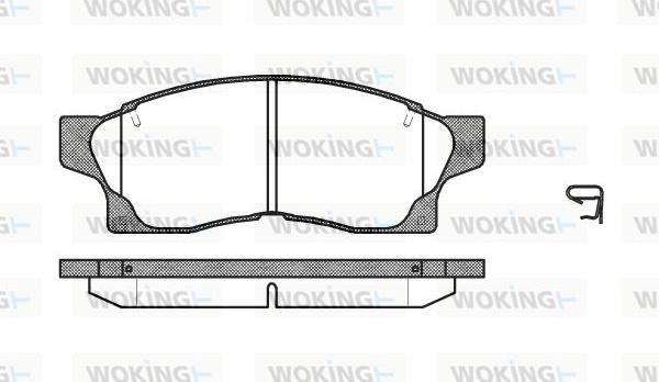 Woking P2773.00 - Kit de plaquettes de frein, frein à disque cwaw.fr