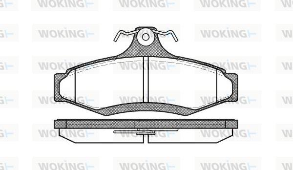 Woking P7463.10 - Kit de plaquettes de frein, frein à disque cwaw.fr