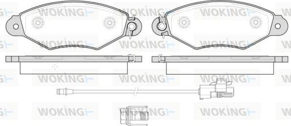 Woking P7433.30 - Kit de plaquettes de frein, frein à disque cwaw.fr