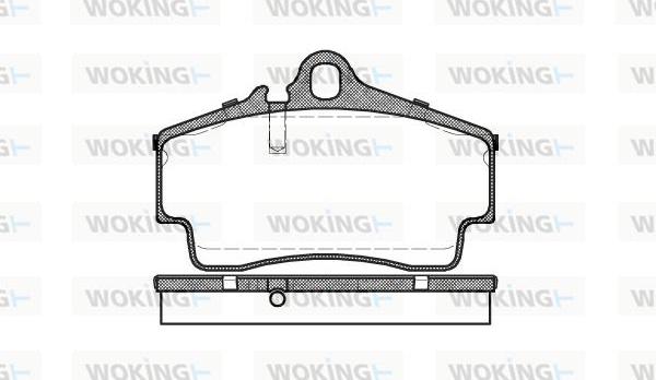 Woking P7543.00 - Kit de plaquettes de frein, frein à disque cwaw.fr