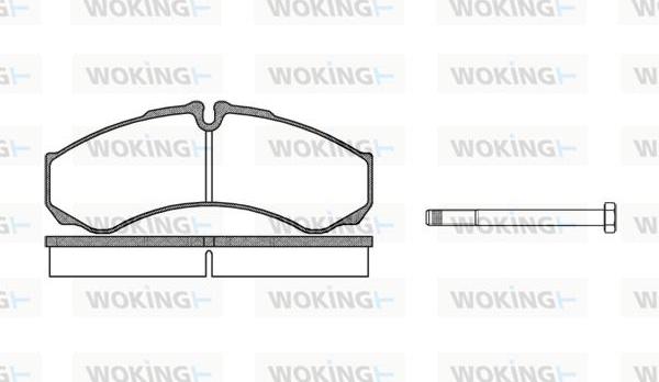 Woking P7513.00 - Kit de plaquettes de frein, frein à disque cwaw.fr