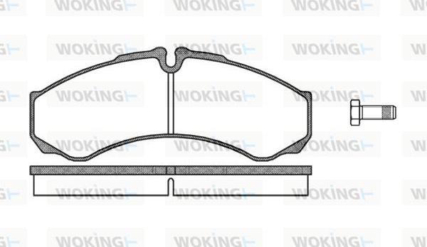 Woking P7513.10 - Kit de plaquettes de frein, frein à disque cwaw.fr