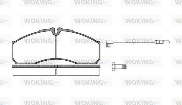 Woking P7513.12 - Kit de plaquettes de frein, frein à disque cwaw.fr