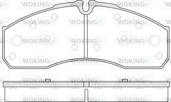 Woking P7513.30 - Kit de plaquettes de frein, frein à disque cwaw.fr