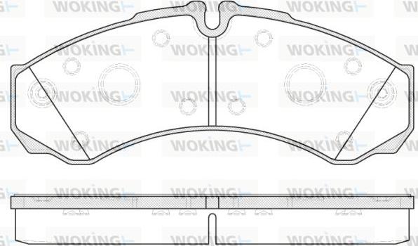 Woking P7513.20 - Kit de plaquettes de frein, frein à disque cwaw.fr