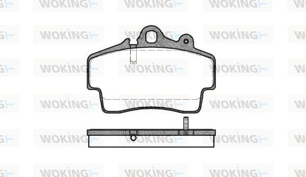 Woking P7533.00 - Kit de plaquettes de frein, frein à disque cwaw.fr