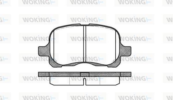 Woking P7523.00 - Kit de plaquettes de frein, frein à disque cwaw.fr