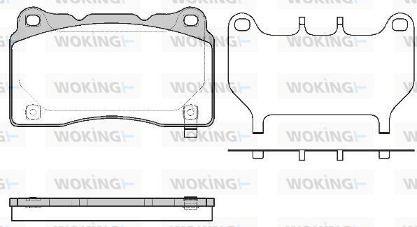 Woking P7663.64 - Kit de plaquettes de frein, frein à disque cwaw.fr