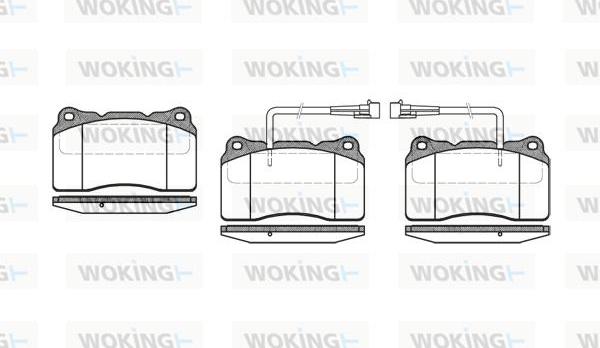 Woking P7663.02 - Kit de plaquettes de frein, frein à disque cwaw.fr