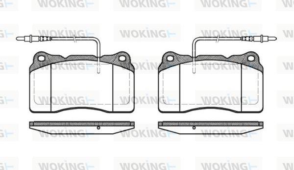 Woking P7663.14 - Kit de plaquettes de frein, frein à disque cwaw.fr