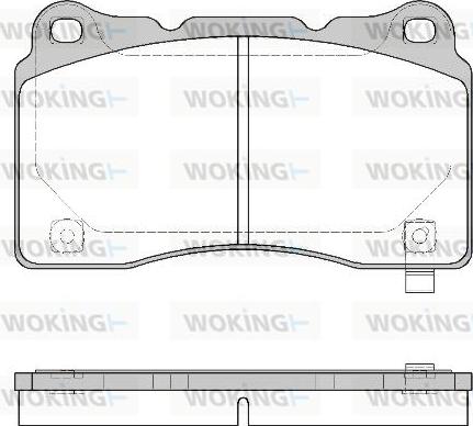 Woking P7663.24 - Kit de plaquettes de frein, frein à disque cwaw.fr