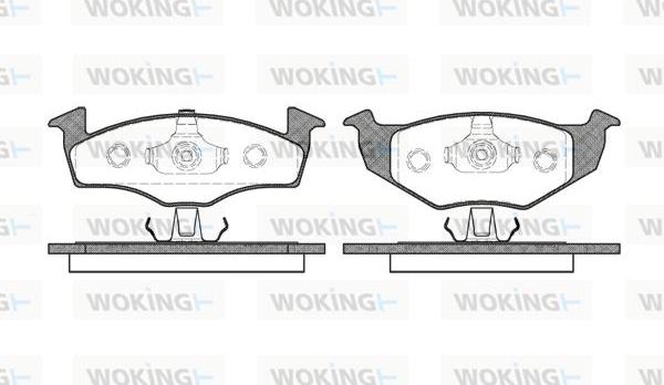 Woking P7093.20 - Kit de plaquettes de frein, frein à disque cwaw.fr