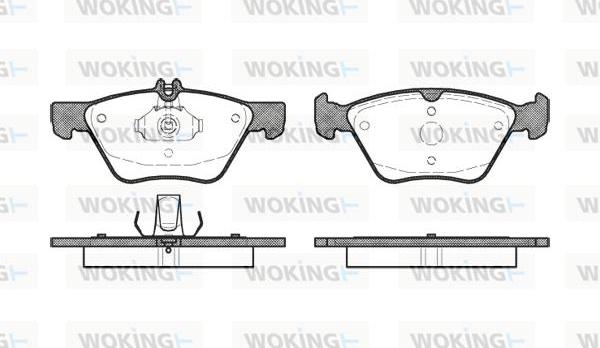 Woking P7013.00 - Kit de plaquettes de frein, frein à disque cwaw.fr