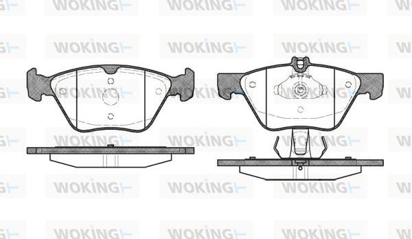 Woking P7013.30 - Kit de plaquettes de frein, frein à disque cwaw.fr