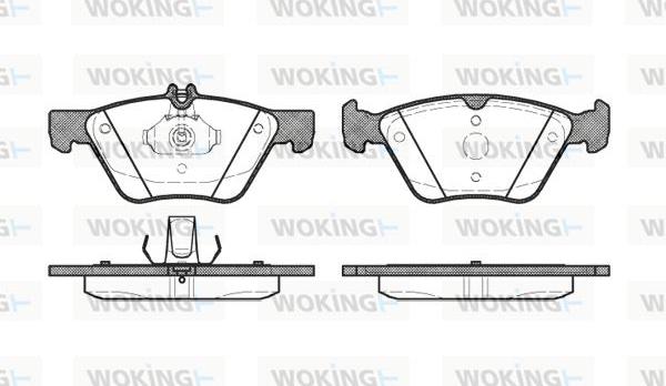 Woking P7013.20 - Kit de plaquettes de frein, frein à disque cwaw.fr