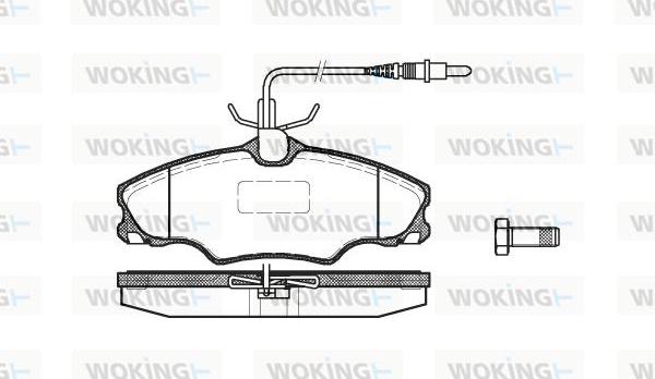 Woking P7033.04 - Kit de plaquettes de frein, frein à disque cwaw.fr