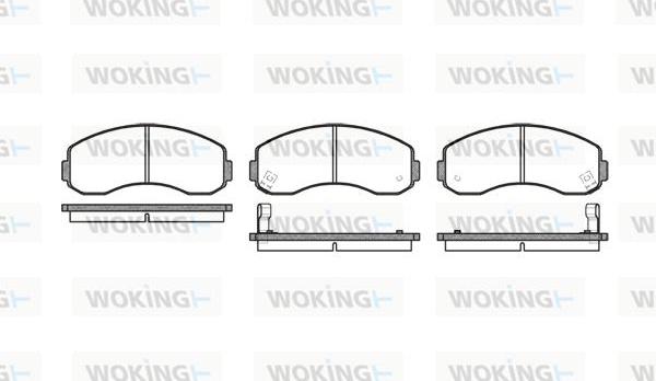 Woking P7193.02 - Kit de plaquettes de frein, frein à disque cwaw.fr