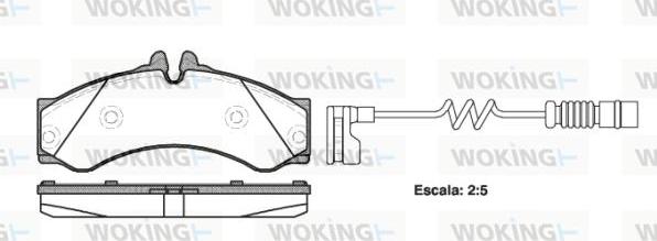 Woking P7143.12 - Kit de plaquettes de frein, frein à disque cwaw.fr