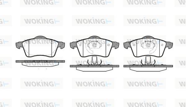 Woking P7183.00 - Kit de plaquettes de frein, frein à disque cwaw.fr